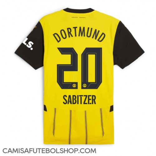 Camisa de time de futebol Borussia Dortmund Marcel Sabitzer #20 Replicas 1º Equipamento 2024-25 Manga Curta